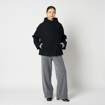 WOOL STAND COLLAR BLOUSON 詳細画像 ブラック 6