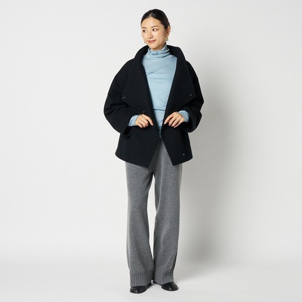 WOOL STAND COLLAR BLOUSON 詳細画像 ブラック 7