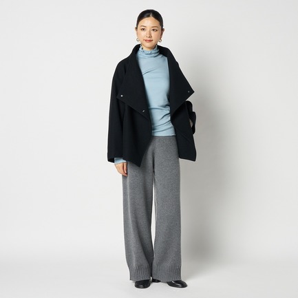 WOOL STAND COLLAR BLOUSON 詳細画像 ブラック 8