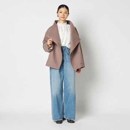WOOL STAND COLLAR BLOUSON 詳細画像 ダークブラウン 6