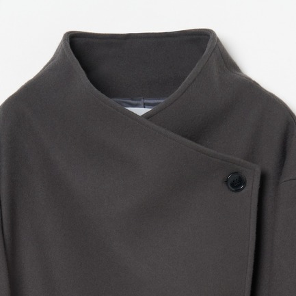WOOL STAND COLLAR COAT 詳細画像 チャコールグレー 2