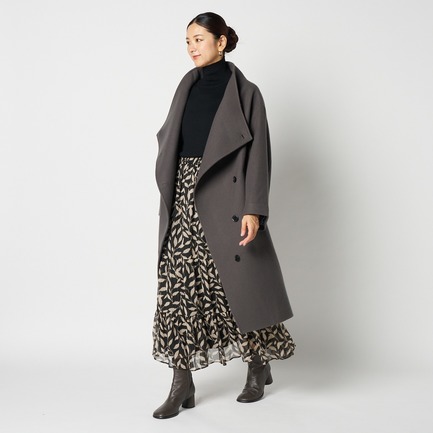 WOOL STAND COLLAR COAT 詳細画像 チャコールグレー 9