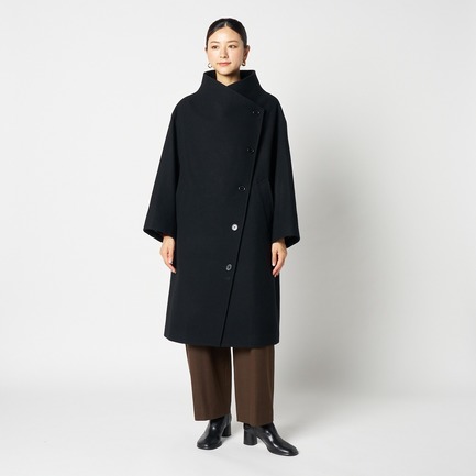 WOOL STAND COLLAR COAT 詳細画像 ブラック 1