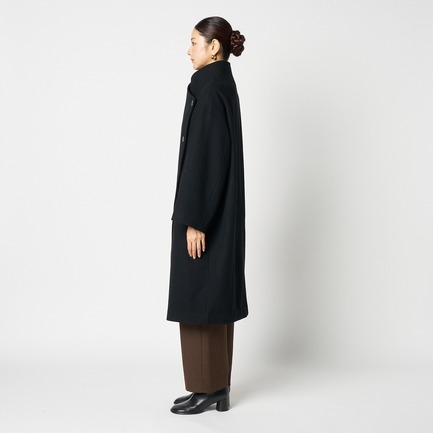 WOOL STAND COLLAR COAT 詳細画像 ブラック 2