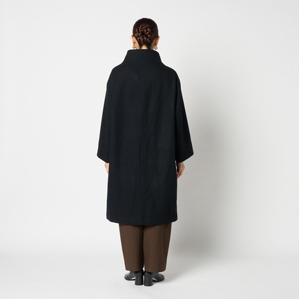 WOOL STAND COLLAR COAT 詳細画像 ブラック 3
