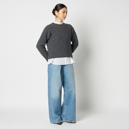 RACE FRILL COLLAR BLOUSE 詳細画像 ホワイト 7