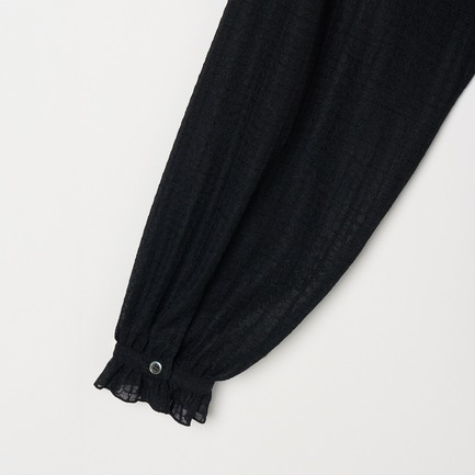 RACE FRILL COLLAR BLOUSE 詳細画像 ブラック 3