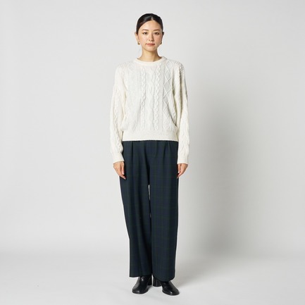 CABLE SPANGLE KNIT 詳細画像 ホワイト 1