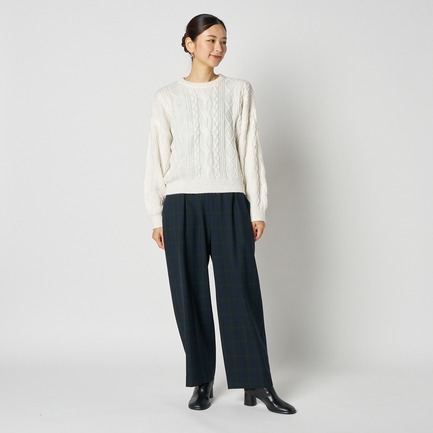 CABLE SPANGLE KNIT 詳細画像 ホワイト 4
