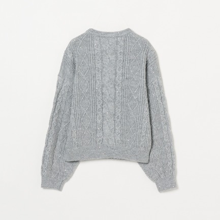 CABLE SPANGLE KNIT 詳細画像 ライトグレー 1