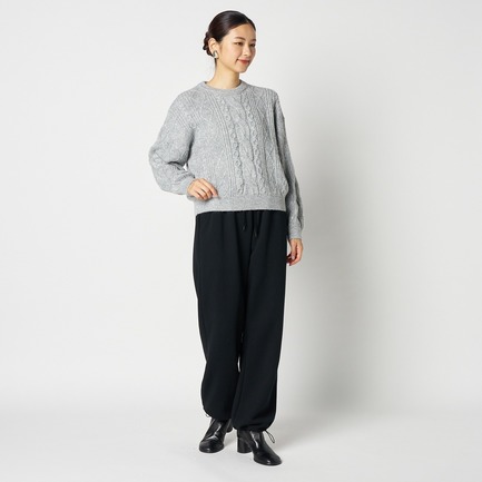 CABLE SPANGLE KNIT 詳細画像 ライトグレー 5
