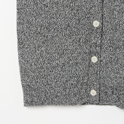 MIXED YARN V NECK CARDIGAN 詳細画像 ブラック 4