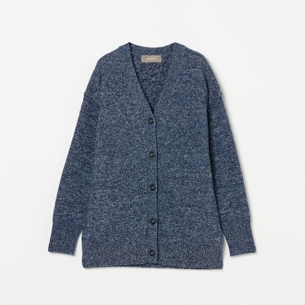 MIXED YARN V NECK CARDIGAN