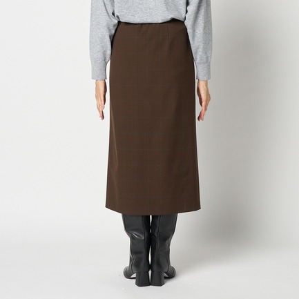 CHECK I LINE SKIRT 詳細画像 ブラウン系 7