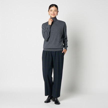 CHECK CURVY PANTS 詳細画像 グリーン系 10