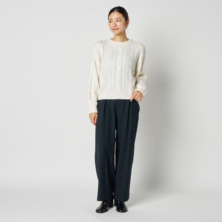 CHECK CURVY PANTS 詳細画像 グリーン系 11