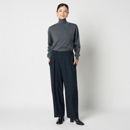 CHECK CURVY PANTS 詳細画像 グリーン系 9