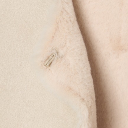 FAKE MOUTON CROPPED GILET 詳細画像 アイボリー 6