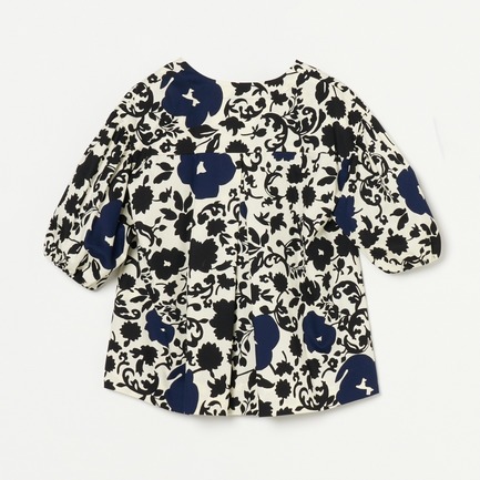 FLOWER PRINT BLOUSE 詳細画像 ネイビー 1