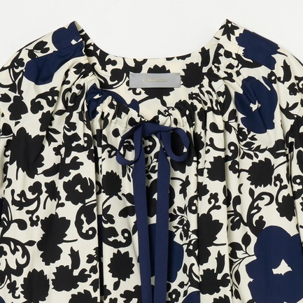 FLOWER PRINT BLOUSE 詳細画像 ネイビー 2