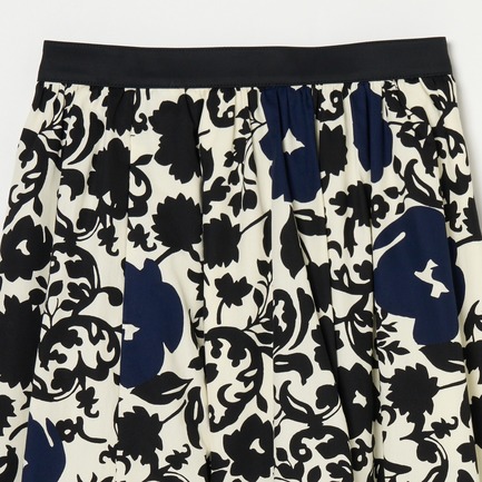 FLOWER PRINT SKIRT 詳細画像 ネイビー 2