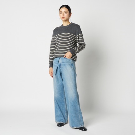 MARINE BORDER KNIT 詳細画像 ミディアムグレー 1