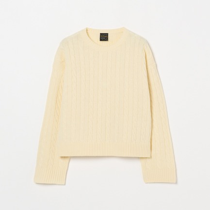 CABLE CREW NECK KNIT