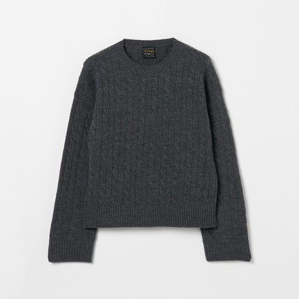 CABLE CREW NECK KNIT