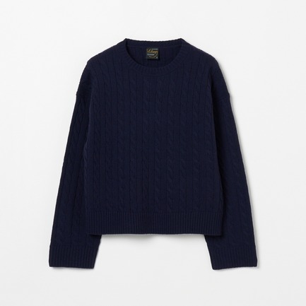 CABLE CREW NECK KNIT