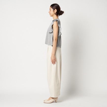 RUFFLE TOP 詳細画像 ミディアムグレー 8