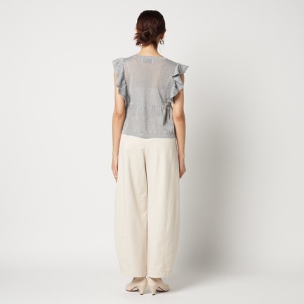 RUFFLE TOP 詳細画像 ミディアムグレー 9