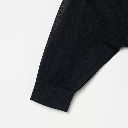 HALF SLEEVE CARDIGAN 詳細画像 ブラック 3
