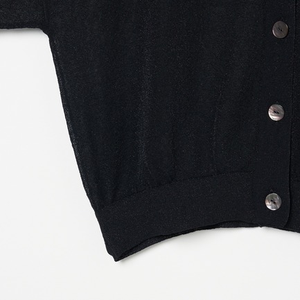 HALF SLEEVE CARDIGAN 詳細画像 ブラック 4