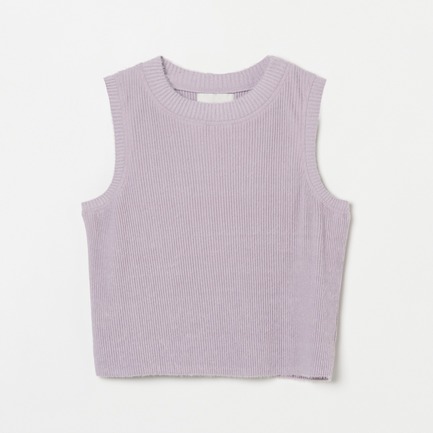 KNIT PLEATED VEST