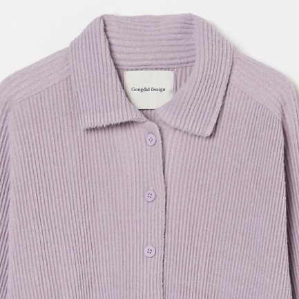 KNIT PLEATED CARDIGAN 詳細画像 ライラック 2