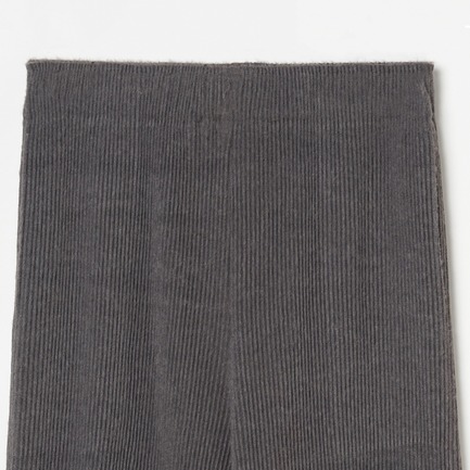 KNIT PLEATED PANTS WITHOUT HEM 詳細画像 ミディアムグレー 2