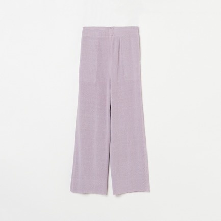 KNIT PLEATED PANTS WITHOUT HEM