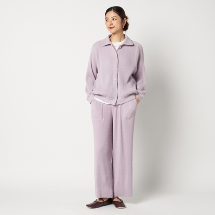 KNIT PLEATED PANTS WITHOUT HEM 詳細画像 ライラック 5