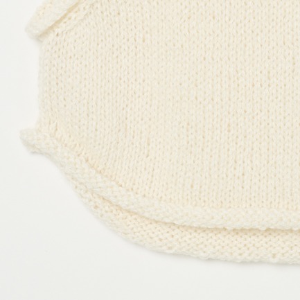 HAND KNIT HEMP MAHAIR SLIT VEST 詳細画像 ホワイト 4