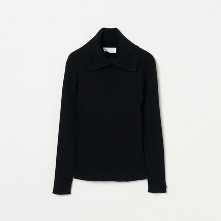 COLLARED RIB TURTLE PULL OVER