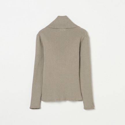 COLLARED RIB TURTLE PULL OVER 詳細画像 ダークブラウン 1