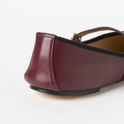 SQ TOE STRAP FLAT 詳細画像 ボルドー 7