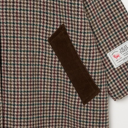 MALTON HOUNDSTOOTH COAT 詳細画像 ブラウン 7
