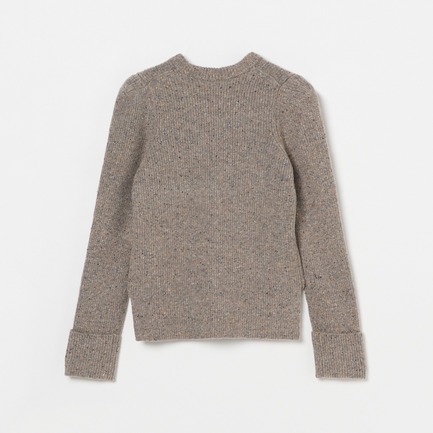 COLOUR NEP RIB CREW NECK KNIT 詳細画像 ベージュ 1