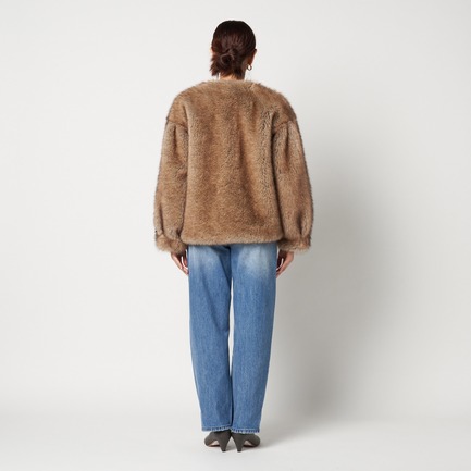 BLAIR FAUX FUR JACKET 詳細画像 ブラウン 10