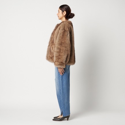 BLAIR FAUX FUR JACKET 詳細画像 ブラウン 9