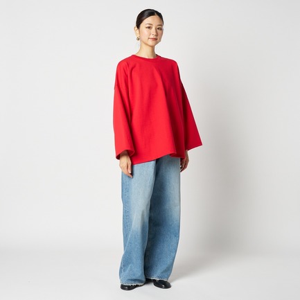 LARGE COTTON FLAIR SLEEVE 詳細画像 レッド 1
