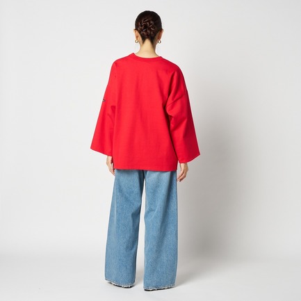LARGE COTTON FLAIR SLEEVE 詳細画像 レッド 3