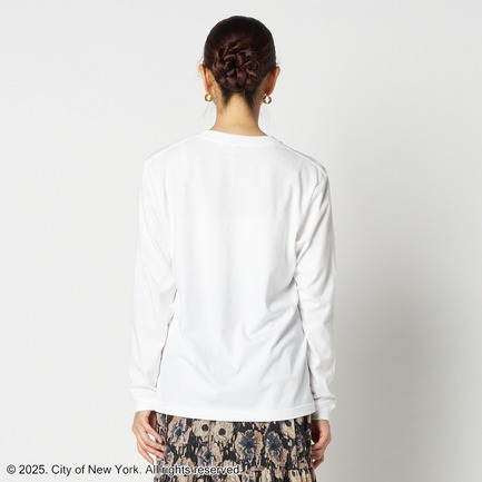 NYC METALIC PRINT L/S T-SHIRT 詳細画像 ホワイト 3