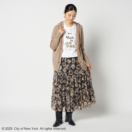 NYC METALIC PRINT L/S T-SHIRT 詳細画像 ホワイト 6